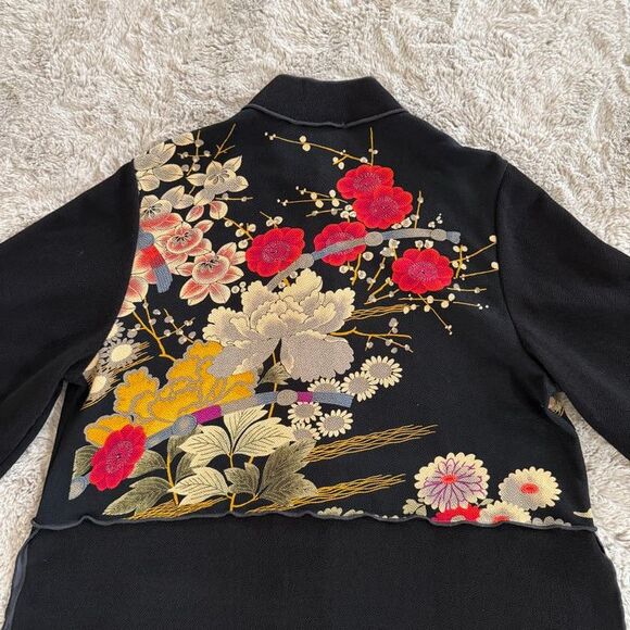 Vtg Moonlight Jacket ASIAN GARDEN The Total Look Women Sz M Made USA - Picture 8 of 11